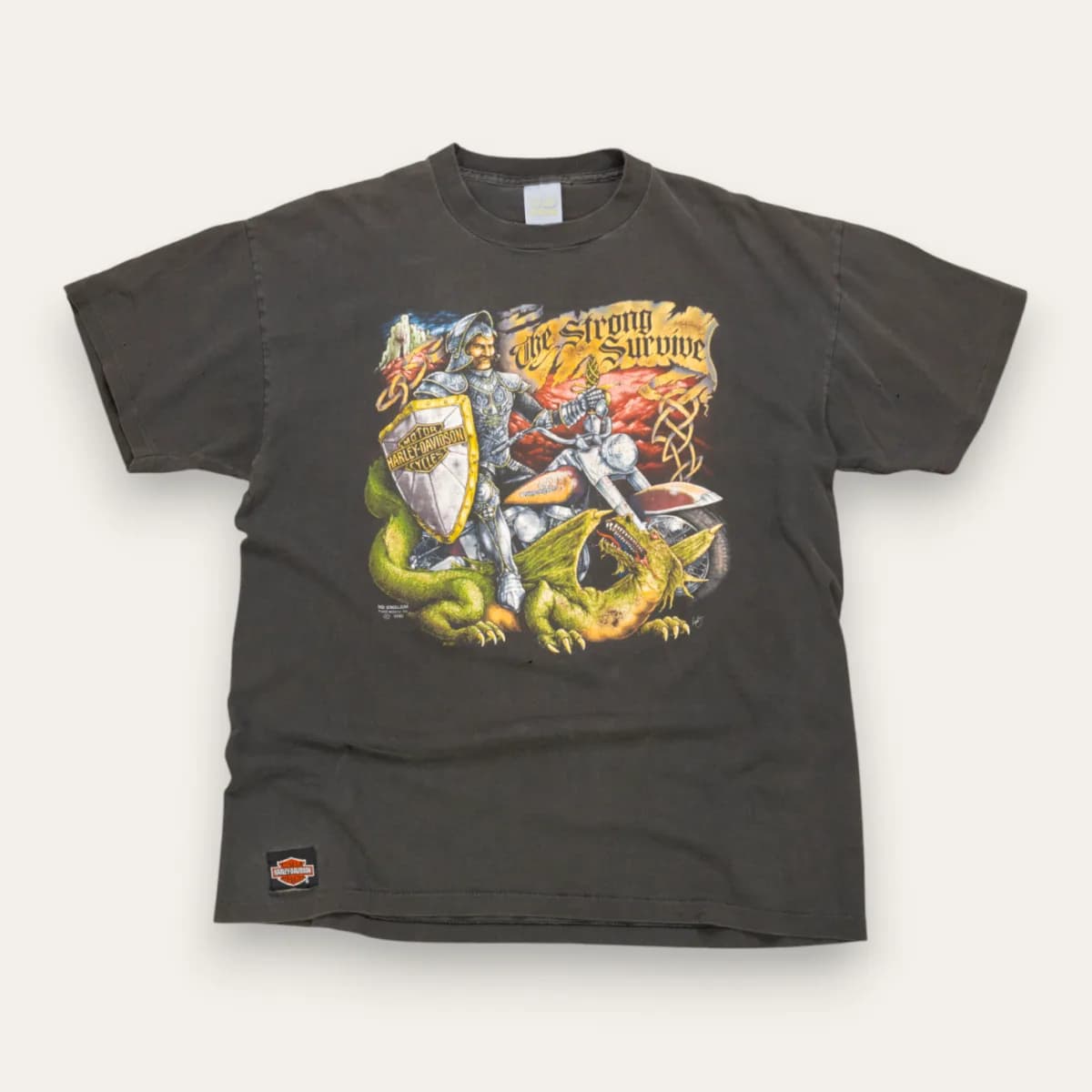 1990 3D Emblem The Strong Survive - XL