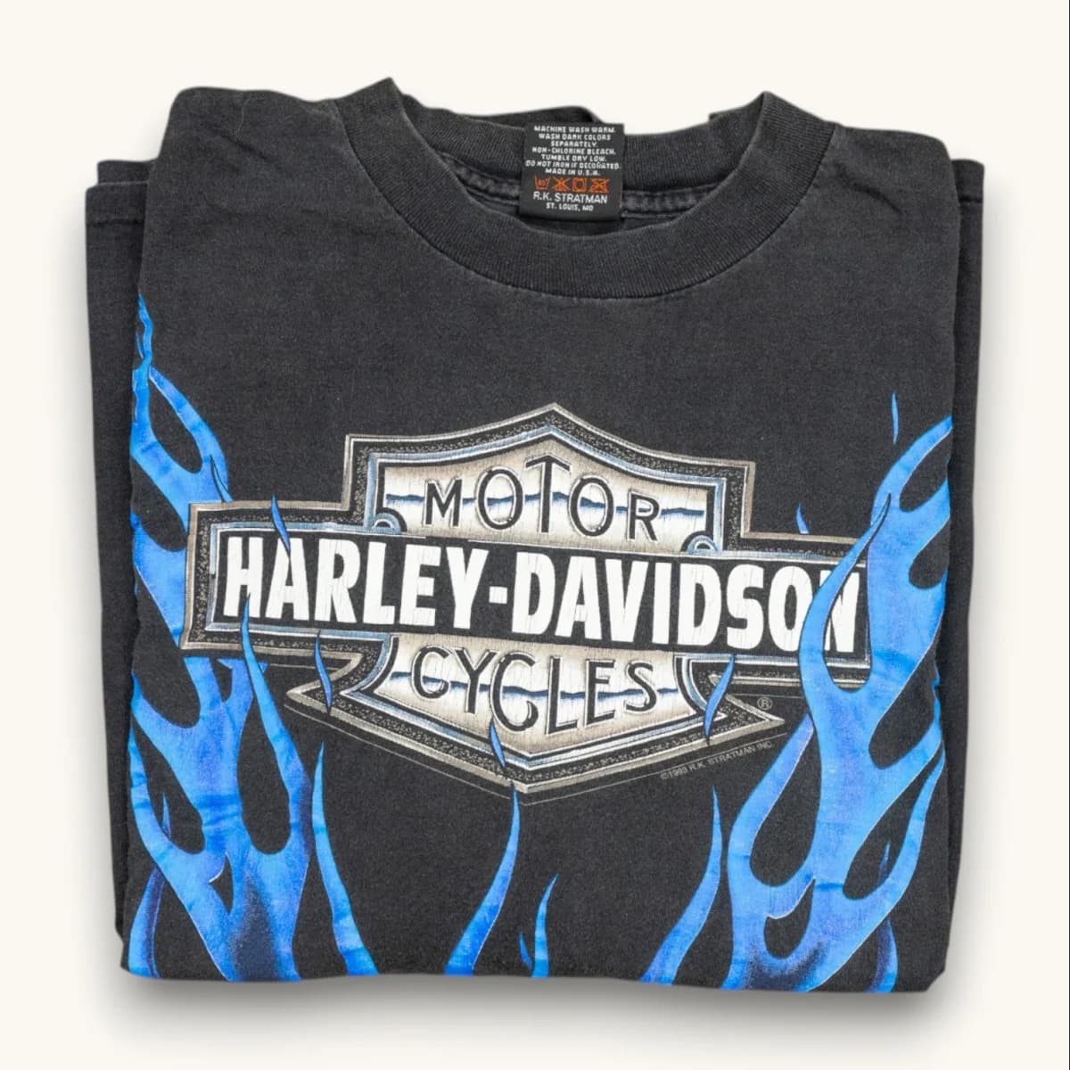 1993 Rising Twin Flame Harley Davidson