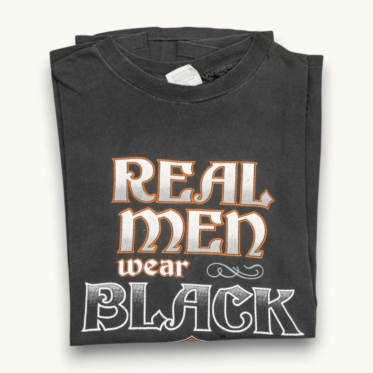 1990 Real Men Wear Black Harley Davidson