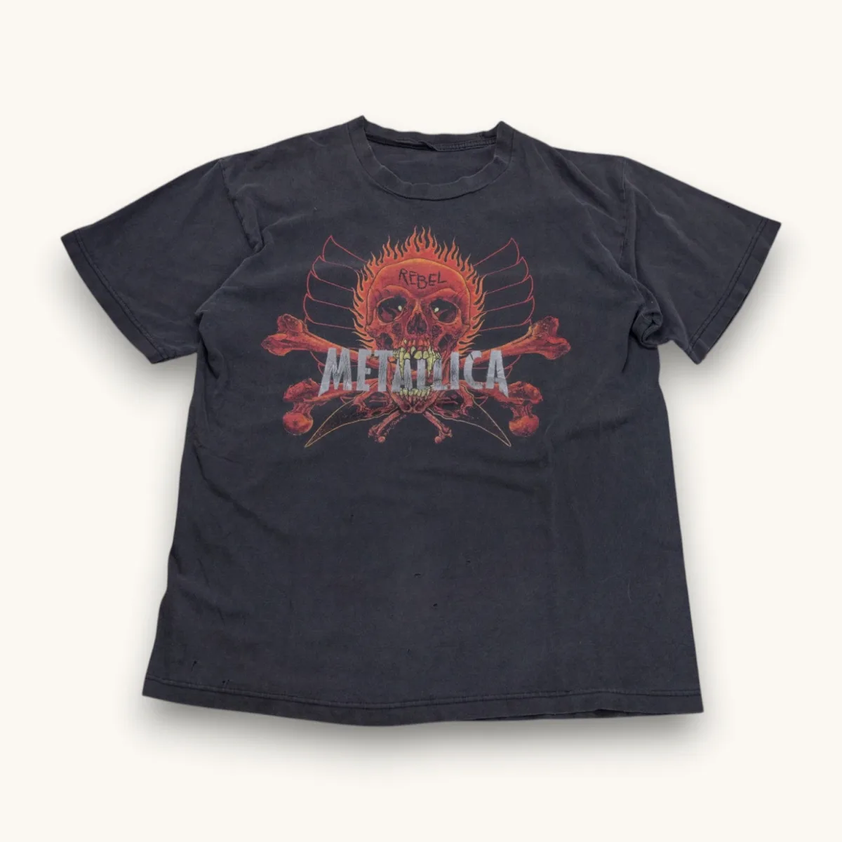 1990s Metallica Pushead Rebel Skull