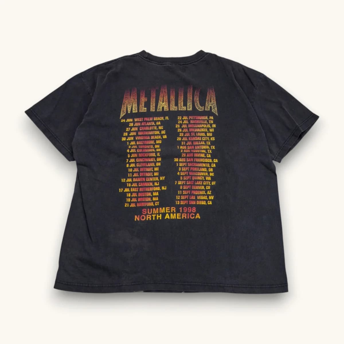 1998 Metallica Summer Tour alternate view