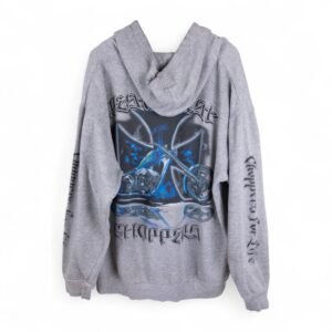 Y2k Jesse Who Blue Chopper West Coast Chopper Gray Thrashed - XL