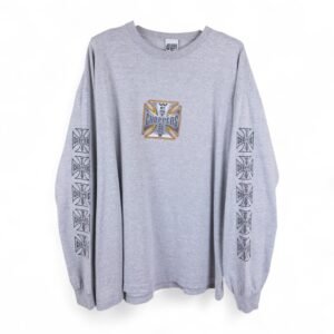 Y2K Jesse Who Gray West Coast Chopper Emblems LS - XL