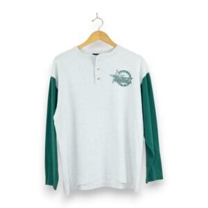 HD 90s Two Tone Henley SS - L