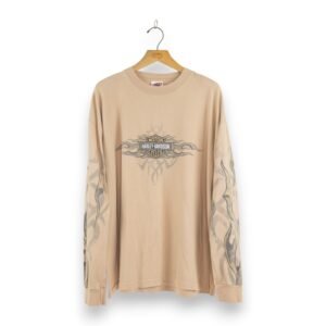 HD Tan Barrel Flames LS - XL