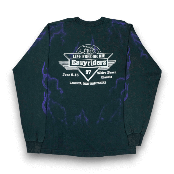 Easy Riders Thunder AOP Brotherhood Of The Highway Flame LS - Image 2