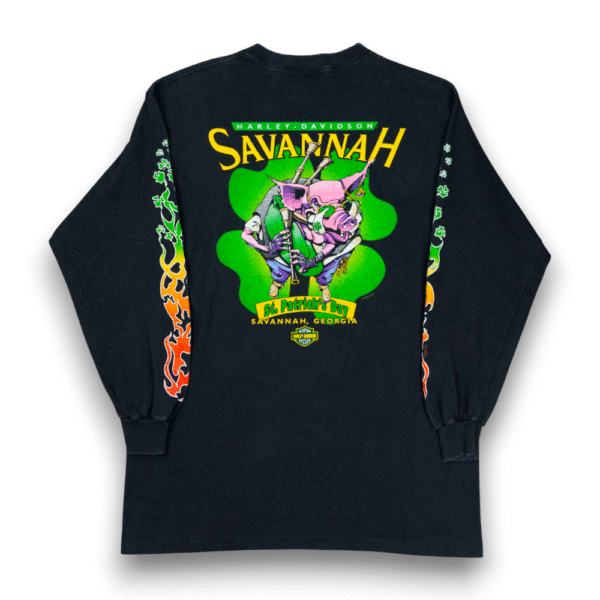 Rare Harley Davidson St. Pattys Day Georgia Green Charm LS - Image 2