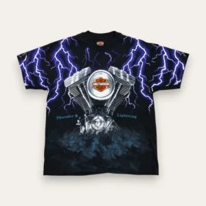 90s Harley Davidson Lightning AOP Large