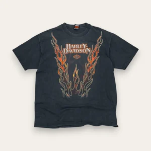 90s Harley Davidson Faded Rising Flame Shirt XL