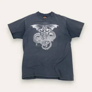 90s Faded Harley Davidson Gargoyle Shirt XL