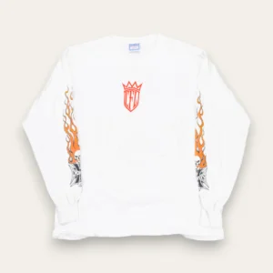 West Coast Choppers White Flame Skull Longsleeve XL