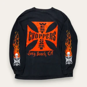 West Coast Choppers CHF Red Flames LS - XL